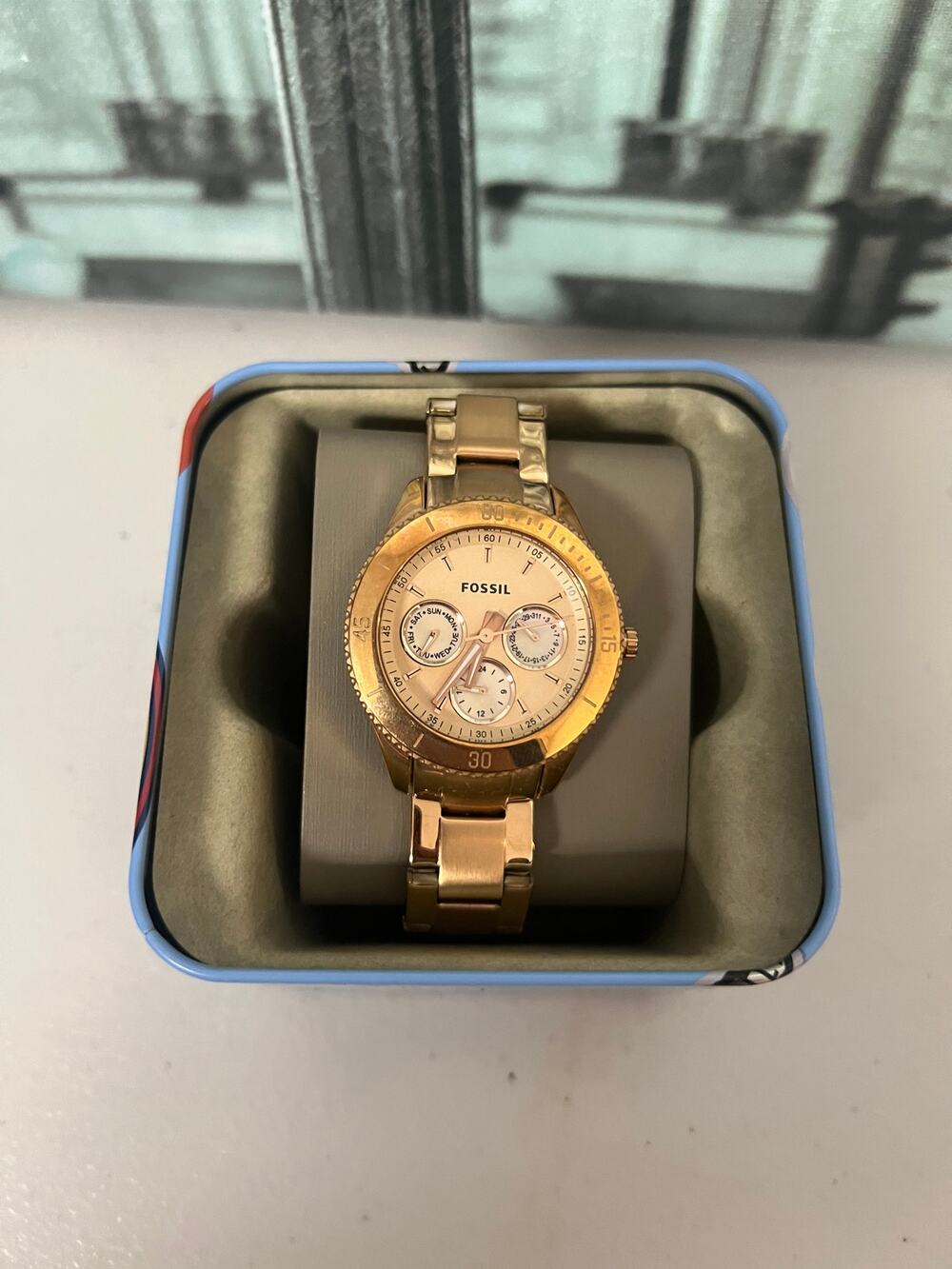 Fossil Stella Rose Gold Ladies Watch ES2859
